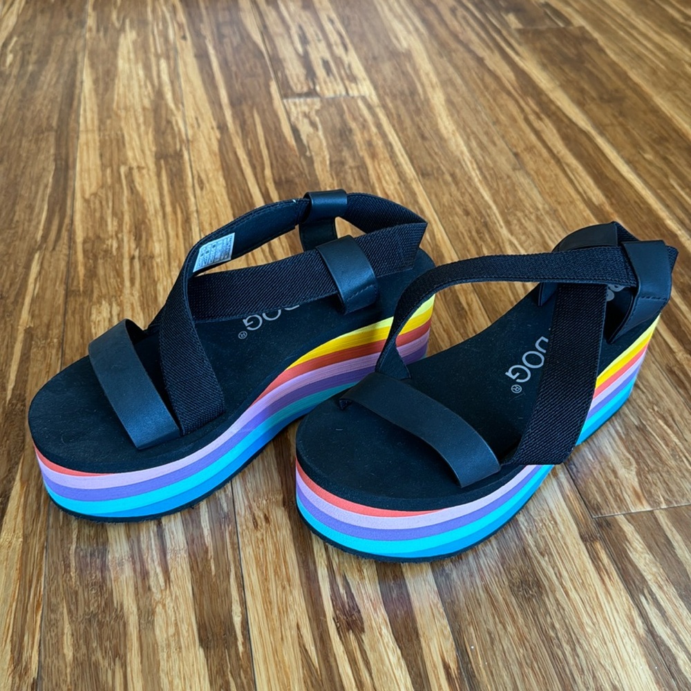 Rocket Dog Rainbow Wedges